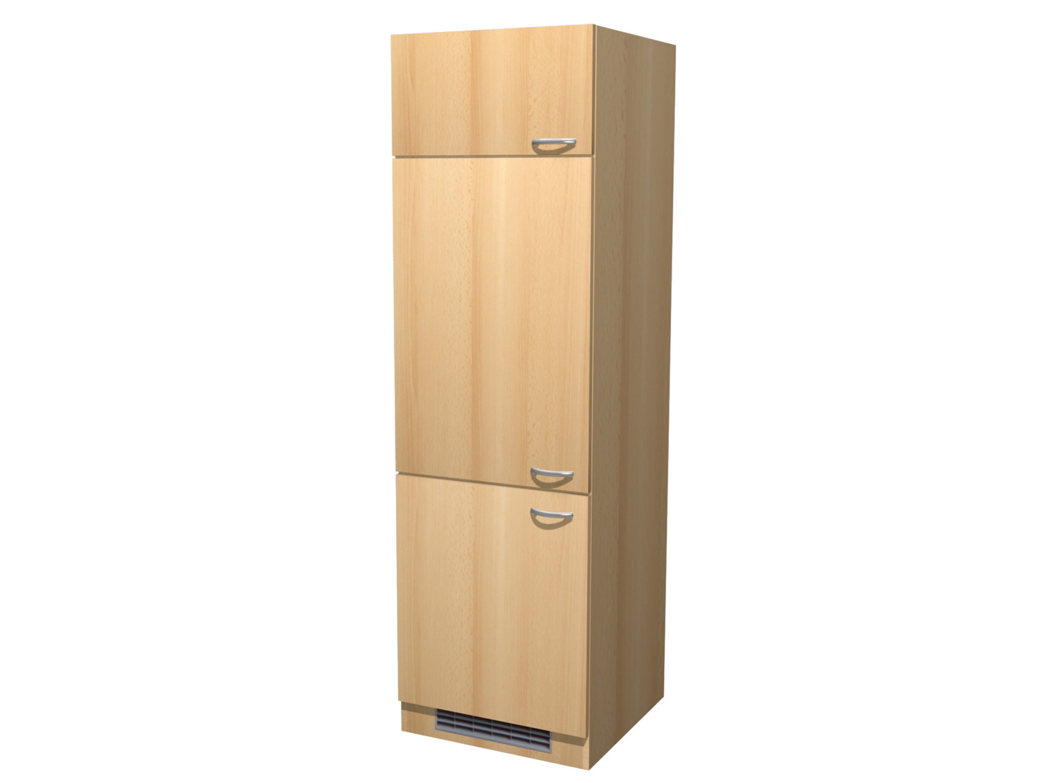 Namu - cm breit – Geräteschrank - Buche 60 Kühlschrank für